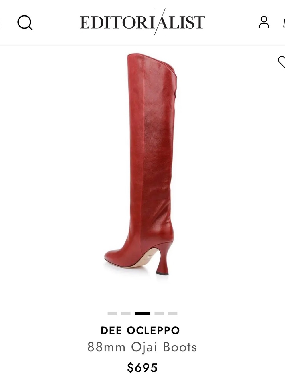 Dee Ocleppo Red Over-the-Knee Ojai Boots